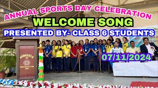 ANNUAL SPORTS DAY CELEBRATIONS 2024  WELCOME GROUP SONG  kviitpowai  welcomesong librarypoint [upl. by Matthia796]