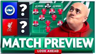 BRIGHTON vs LIVERPOOL Starting XI Prediction amp Preview [upl. by Mozelle]