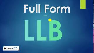 Full form of LLB  What is LLB [upl. by Arihsan515]