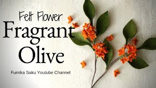 How to Make Felt Flower  Fragrant Olive [upl. by Urata]