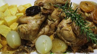 Pollo en salsa con frutos secos  RECETA DE NAVIDAD [upl. by Enahc]