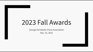 UPDATED Fall Awards 2023 [upl. by Aiuqcaj]