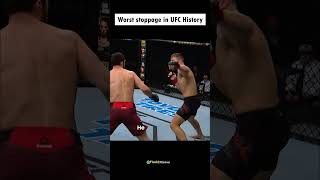 Worst Stoppage In UFC History 😱 [upl. by Shirlene595]