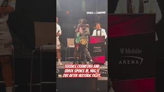 Terence Crawford and Errol Spence Jr Hug After Historic Fight shorts [upl. by Hamon911]