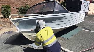 Torbo  Wet Abrasive Blasting Boat amp Trailer [upl. by Elleb]