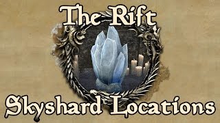 ESO The Rift All Skyshard Locations updated for Tamriel Unlimited [upl. by Dent]