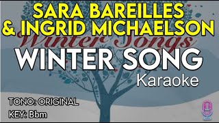 Sara Bareilles amp Ingrid Michaelson  Winter Song  Karaoke Instrumental [upl. by Longo]