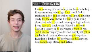 American English Connected Reading 美式英语连读（上）｜Healthy activity （part one [upl. by Harobed250]