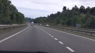 A30 East onto M5 at Exeter [upl. by Feinberg]