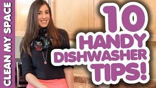 10 AWESOME DISHWASHER TIPS How to Wash Dishes amp Silverware the Fast amp Easy Way Clean My Space [upl. by Millar]