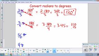 How to convert radians to degrees [upl. by Toole]