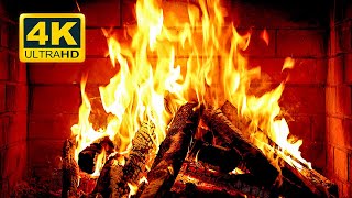 🔥 Cozy Fireplace 4K 12 HOURS Fireplace with Crackling Fire Sounds Crackling Fireplace 4K [upl. by Trevethick]