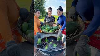 Green papaya crispy cook recipe shortvideo shorts cooking food recipe [upl. by Hadwyn480]