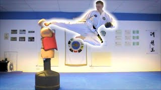 Taekwondo Kicking Sampler on the BOB XL  Martial Arts Training [upl. by Conlan]