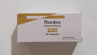 Nordox  Doxycycline  100 mg capsules price in Pakistan  Doxycycline uses [upl. by Otaner]