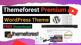 😮ThemeForest premium theme free download  ❤️Themeorest WordPress Paid Theme For Free Download [upl. by Nyluqcaj489]