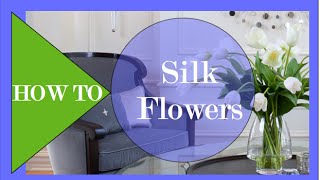 How To decorate with SILK FLOWERS  Interior Design [upl. by Airym]