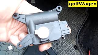 VW Golf 5 vent recirculation flap motor V71 replacement [upl. by Kermy]