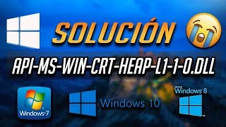 Solución al Error apimswincrtheapl110dll en Windows 1087  Tutorial 2024 [upl. by Zusman728]