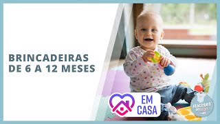 Dicas de brincadeiras para bebês a partir dos 6 meses  FiqueEmCasa e Brinque Comigo [upl. by Frantz]