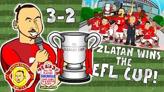 🏆ZLATAN WINS THE EFL CUP🏆 Man Utd 32 Southampton Final Parody Goals and Highlights 2017 [upl. by Thurlough]