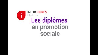 Les diplômes de la promotion sociale [upl. by Sherry]