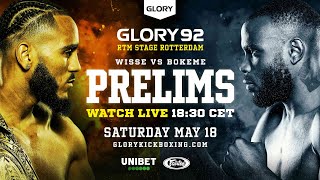 GLORY 92 Prelims LIVE [upl. by Tsui]