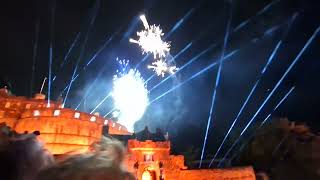 Edinburgh Tattoo Fireworks 200824 [upl. by Oinoitna]