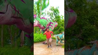 TRex Dinosaur Magic Fight In Jurassic World [upl. by Salomie]