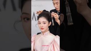 Korean hairstyle with hair pin🌈trending hairstyle short shortsvideo viralvideo foryou [upl. by Neeka190]