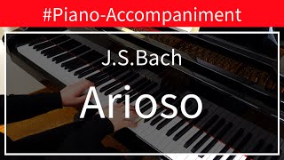 Bach  Arioso HarpsichordConcertoNo52nd movPianoAccompaniment [upl. by Ailana]