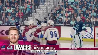 Colorado Avalanche at Seattle Kraken  NHL Season 2425  NHL 25 [upl. by Nam]