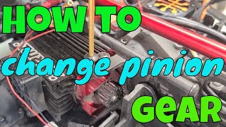 How to change pinion gear on Infraction V2 [upl. by Nylirahs]