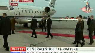 3 Ante Gotovina i Mladen Markač Dolazak Hrvatskih Generala iz Haaga [upl. by Hutchings]