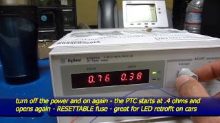 ptc resettable fuse used for LEDS retrofit [upl. by Idnar273]