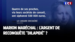 Marion Maréchal  largent de Reconquête quotdilapidéquot [upl. by Halil]