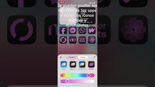 Configurar modo oscuro y colores de apps iPhone ios18 [upl. by Elockin]