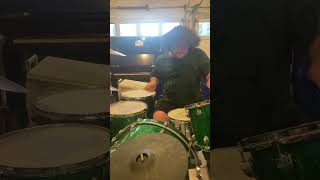 John Bonham Triplets on Ludwig Centennial Green Sparkle Kit Short [upl. by Boland]