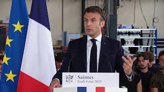 Lycée pro Emmanuel Macron annonce des indemnités de stage de 50 à 100 eurossemaine [upl. by Milstone386]