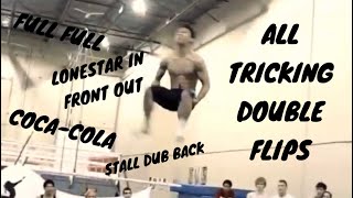 ALL TRICKING DOUBLE FLIPS [upl. by Longo]