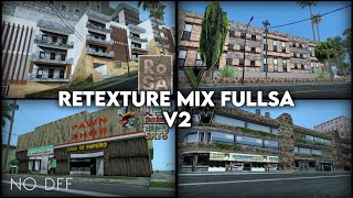 GTA SA Retexture Mix FullSA V2  gta sa modpack insanity  gta sa rosa [upl. by Rowland400]