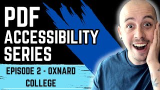 Making a pdf accessible Episode 02  Oxnard Community College [upl. by Cyndie]