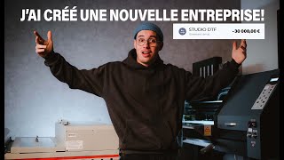 3 mois pour créer mon entreprise Cette technique dimpression va vous changer la vie📈⏱️ [upl. by Lzeil]