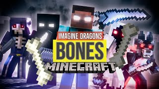 🎶 🔊AMV Bones  Imagine Dragons  Herobrine Revenge  Minecraft Animation [upl. by Eliathan]