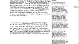 quotAsa Jehoshaphat and killed Ahabquot 2 Chronicles 1618 [upl. by Brawner]