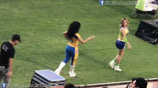 Las animadoras de Tigres  2018Abril14 4k Video [upl. by Dnomayd]