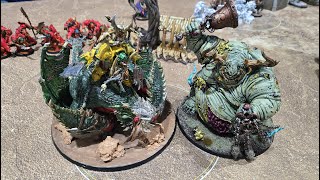 AoS Battle Report Ironjawz vs Maggotkin of Nurgle [upl. by Nedia]