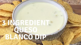 3 Ingredient Queso Blanco Dip Mexican Restaurant Style with Chef Kristi [upl. by Hgeilyak]