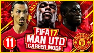 FIFA 17 Career Mode Manchester United 11  TOP OF THE TABLE CLASH FIFA 17 Gameplay [upl. by Wilmette]