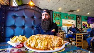 FINISH THIS GIANT BURRITO IN NORTH CAROLINA FAST ENOUGH AND WIN A VERY COOL SHIRT  BeardMeatsFood [upl. by Jackie982]